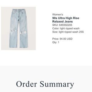 Abercrombie & Fitch 90s Ultra High Rise Relaxed Jeans